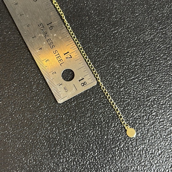 Hespera Dainty Northern Star Orb Charm Gold Tone Necklace Rhinestone - Picture 8 of 9